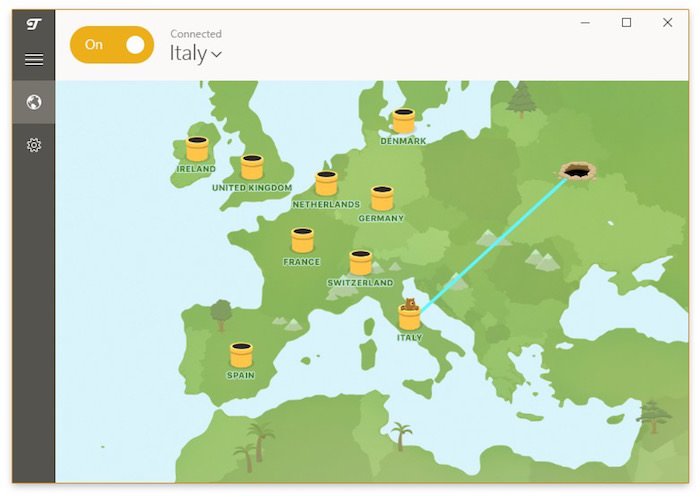 TunnelBear en Windows